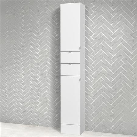 Austin 300mm White Gloss Tall Storage Unit
