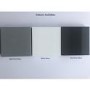 GRADE A1 - 1400mm Light Grey Gloss Wall Hung Tall Boy Storage Unit - Portland