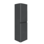 400mm Dark Grey Wall Mounted Tall Bathroom Cabinet - Portland