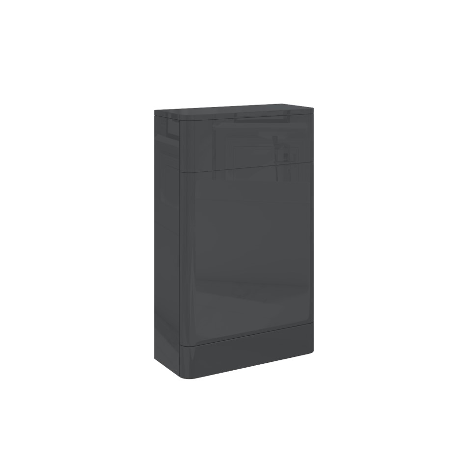 500mm Dark Grey Gloss WC Toilet Unit Portland Better Bathrooms