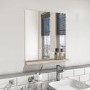 GRADE A2 - Rectangular Oak Mirror With Shelf 650 x 600mm - Boston