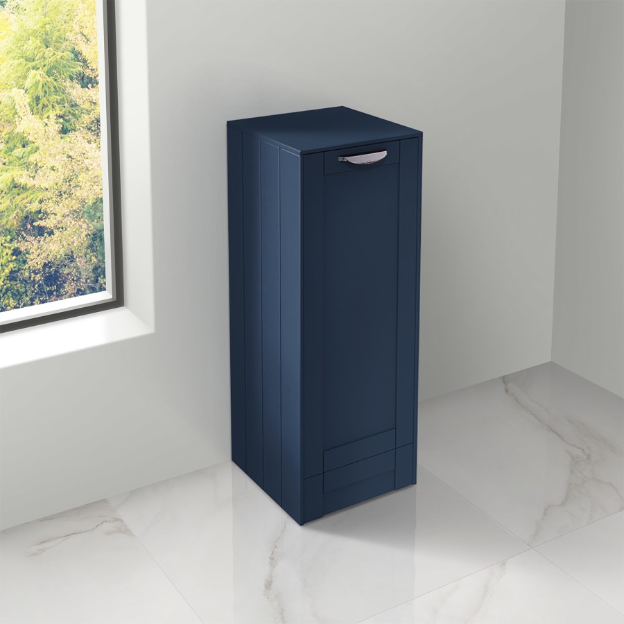 Nottingham 300mm Floor Standing Storage Unit - Indigo Blue Single Door Cabinet