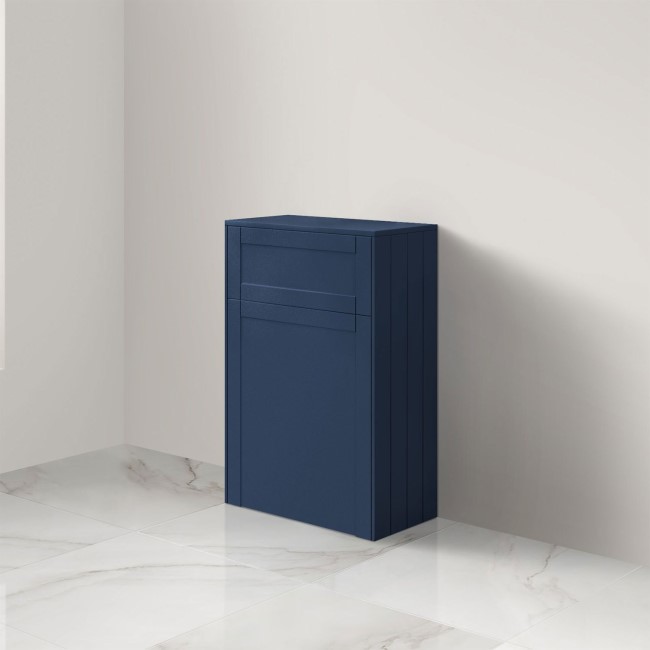 500mm WC Toilet Unit Indigo Blue Traditional Style - Nottingham