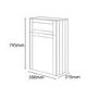 500mm WC Toilet Unit Indigo Blue Traditional Style - Nottingham