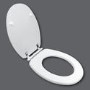 Nottingham White Soft Close Toilet Seat - High & Low Level Toilets
