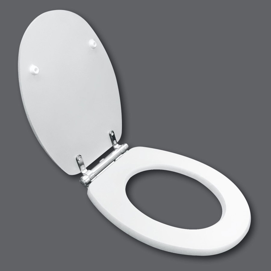 Nottingham White Soft Close Toilet Seat - High & Low Level Toilets