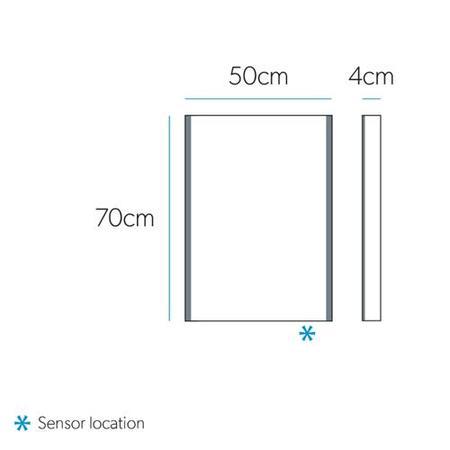 Fusion 50 Illuminated Mirror 700 (H) 500 (W)	