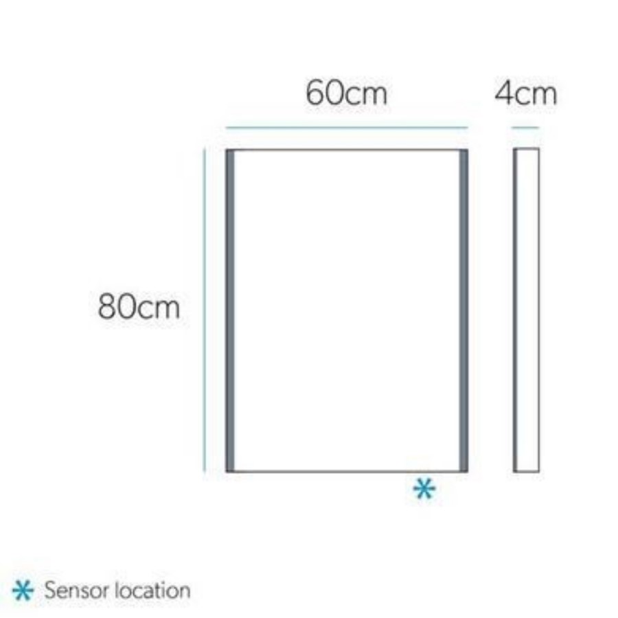 Fusion 60 Illuminated Mirror 800 H 600 W
