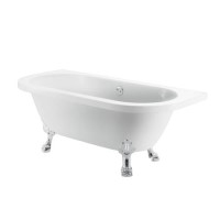Park Royal Back to Wall Traditional Bath with Claw Feet - 1685 x 780mm