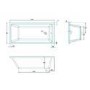 Austin 1500 x 700 Single Ended Ultra Slim Bath