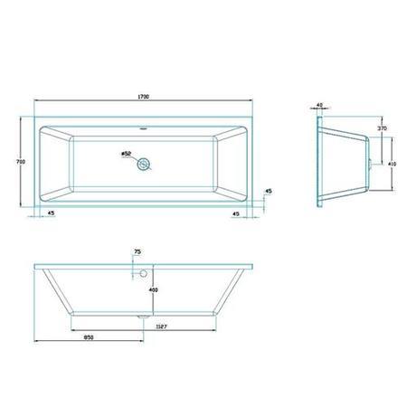 Austin 1700 x 700 Double Ended Ultra Slim Bath