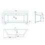 Austin 1700 x 700 Double Ended Ultra Slim Bath