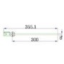 300mm Smoked Glass Return Panel - Neptune