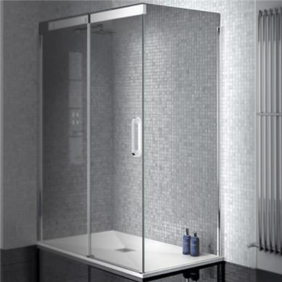 Side Panel 800mm - 8mm Smoked Glass -  Neptune Range