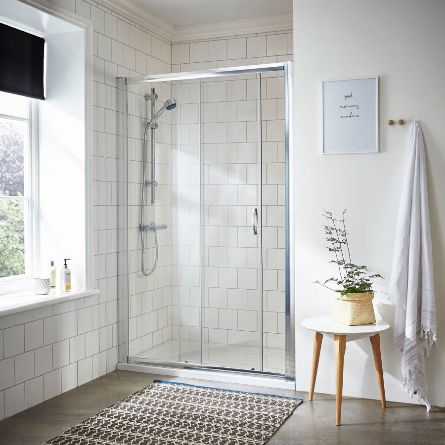 Premier Ella 1200mm Sliding Shower Door - 5mm Thick Glass
