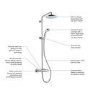 Mira Coda Pro ERD Chrome Mixer Shower