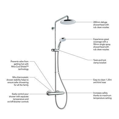 Mira Coda Pro ERD Chrome Mixer Shower