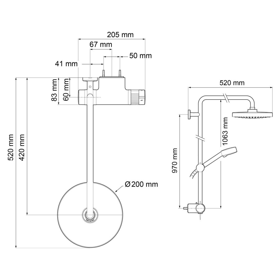 Mira Agile ERD Chrome Mixer Shower