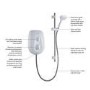 Mira Vie 8.5 kW Electric Shower