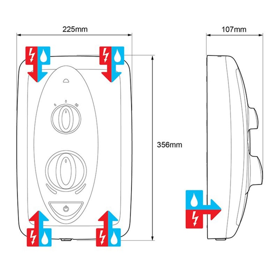 Mira Jump Multi-Fit 8.5 kW Electric Shower