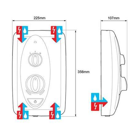 Mira Jump Multi-Fit 9.5 kW Electric Shower