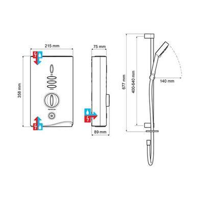 Mira Sport Max 10.8kw Electric Shower