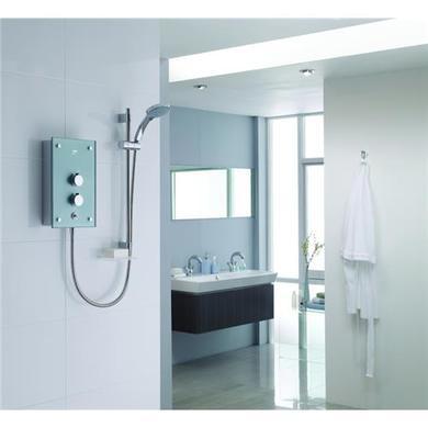 Mira Galena 9.8 kW Metallic Silver Electric Shower