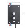 Mira Galena 9.8 kW Slate with Citrus Fittings Electric Shower