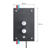 Mira Galena 9.8 kW Slate with Citrus Fittings Electric Shower
