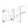 Mira Galena 9.8 kW Slate with Citrus Fittings Electric Shower