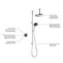 Mira Platinum Dual Outlet HP/Combi Ceiling-Fed Digital Mixer Shower