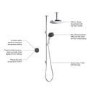 Mira Platinum Dual Outlet Pumped Ceiling-Fed Digital Mixer Shower
