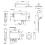 Mira Platinum Digital Mixer Shower Dual Outlet Pumped Rear-Fed - 1.1796.004