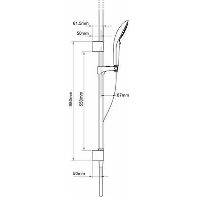 Mira Mode HP/Combi Ceiling-Fed Digital Mixer Shower