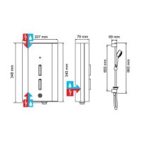 Mira Escape Chrome 9.8 kW Electric Shower