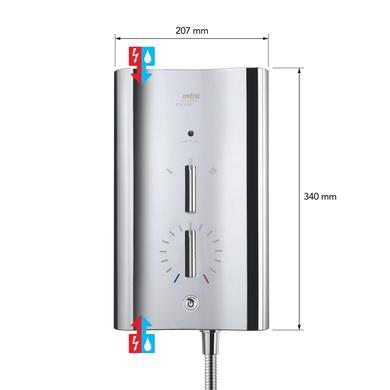 Mira Escape Chrome 9.8 kW Electric Shower
