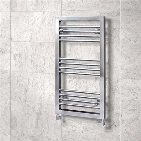 Genoa 900 x 500 Chrome Towel Rail