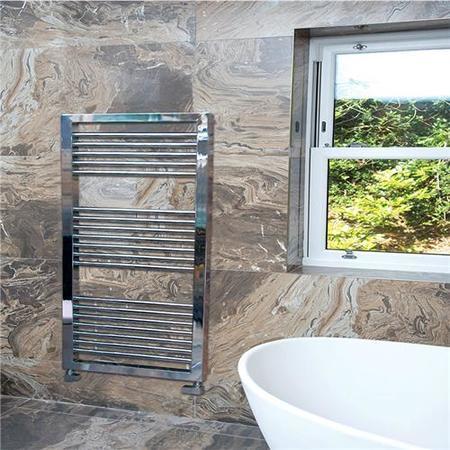 Genoa 1300 x 500 Chrome Towel Rail