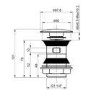 Premier Modern Push Button Basin Waste