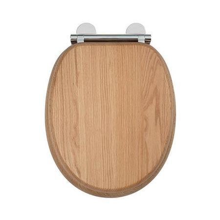 Flexi Fix Rutland Solid Oak Soft Close Toilet Seat