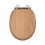 Flexi Fix Rutland Solid Oak Soft Close Toilet Seat