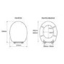Flexi Fix Kielder White Toilet Seat