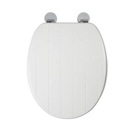 GRADE A1 - Flexi Fix Hayward White Toilet Seat