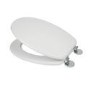 GRADE A1 - Flexi Fix Hayward White Toilet Seat