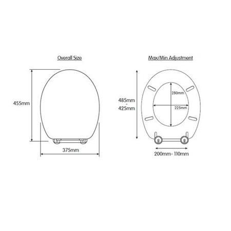 Flexi Fix Hayward White Toilet Seat