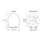 Flexi Fix Hayward White Toilet Seat