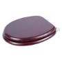 Flexi Fix Davos Mahogany Effect Solid Pine Toilet Seat