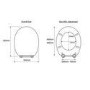 Flexi Fix Davos Mahogany Effect Solid Pine Toilet Seat