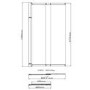6mm Pivot and Slide Bath Screen - Juno Range