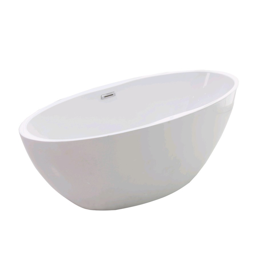 GRADE A2 - Alvor 1500 x 720 Matt Finish Oval Freestanding Bath